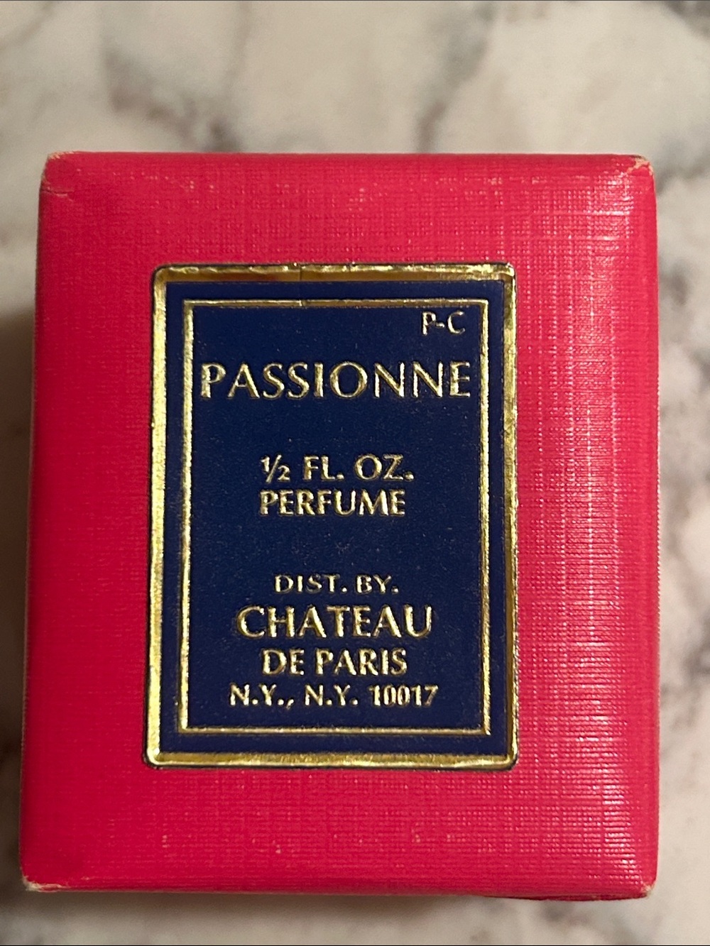 Vintage Passionne Perfume 0.5 Fl. Oz. Chateau De Paris Sealed Box.